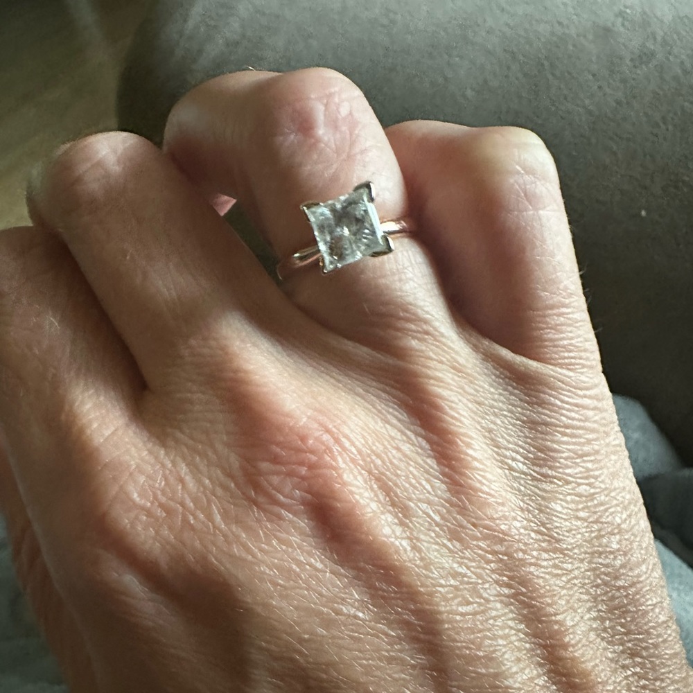 Big 1.25 princess cut diamond ring